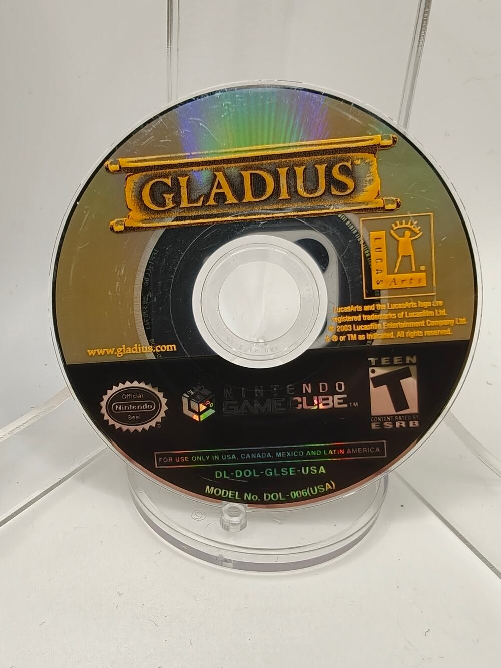 Gladius (Nintendo GameCube) Disc Only - Tested